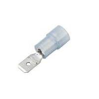 CF-832705 Nylon Push-On Terminal, Male, Partially Insulated, .187", Blue, 16-14 Ga (100 MIN)