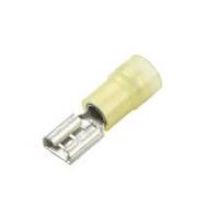 CF-893005 Nylon Push-On Terminal, Female, Partially Insulated, .250", Yellow, 12-10 Ga (100 MIN)
