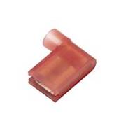 Nylon Push-On Flag Terminal, Female, .250&quot;, .020 Stock, Red, 22-18 Ga (100 MIN)