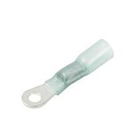 Heat Shrink &amp; Solder Ring Terminal, 5/16&quot; Stud, Blue, 16-14 Ga (10 MIN)