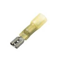 CF-966855LF Lead-Free Heat Shrink & Solder Push-On Terminal, Female, .250", Yellow, 12-10 Ga (10 MIN)