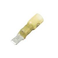 CF-977765LF Lead-Free Heat Shrink, Crimp, & Solder Push-On Terminal Male, .250", Yellow, 12-10 Ga (10 MIN)