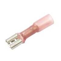 CF-977815LF Lead-Free Heat Shrink, Crimp, & Solder Push-On Terminal, Female, .250", Red, 22-18 Ga (10 MIN)