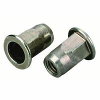 CF-09498-70620 Avdel Hexsert 09498-70620 Semi-Hex Body Rivetnut Insert; M6x1, (0.020 - 0.118 Inch Grip), Large Fl