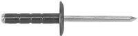 CF-/ABS43-45LFMG/RT/BLACK 1/8 X .570 (.157-.312 GRIP) ALUM STEEL LARGE FLANGE MULTI-GRIP BLACK, ROHS COMPLIANT
