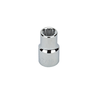 S23214 1/2" DRIVE SAE SOCKET - 7/16" STANDARD 12 Point