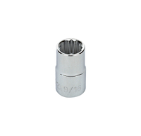 S23218 1/2" DRIVE SAE SOCKET - 9/16" STANDARD 12 Point