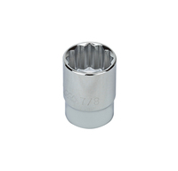 S23228 1/2" DRIVE SAE SOCKET - 7/8" STANDARD 12 Point