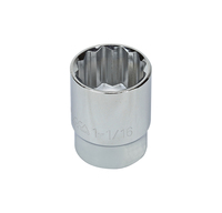 S23234 1/2" DRIVE SAE SOCKET - 1 1/16" STANDARD 12 Point