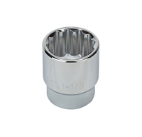 S23236 1/2" DRIVE SAE SOCKET - 1 1/8" STANDARD 12 Point