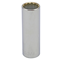 S23324 1/2" DRIVE SAE SOCKET - 3/4" DEEP 12 Point
