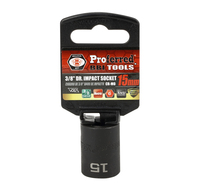 S31015 IMPACT 3/8" DRIVE METRIC SOCKET - 15 MM IMPACT 6 Point