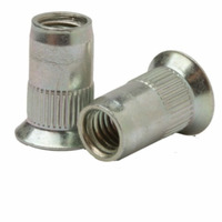 CF-TU-SM4UFO35R TU-SM4UFO35R, Rivetnut Insert, M4x0.07 ISO-5H (1.70-3.51mm Grip) Round Body Ribbed, Countersunk He