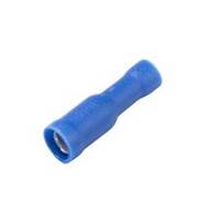 Vinyl Bullet Connector, Female, .156", Blue, 16-14 Ga (100 MIN)