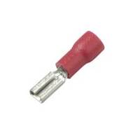 Vinyl Push-On Terminal, Female, Partially-Insulated, .250", Red, 22-18 Ga (100 MIN)