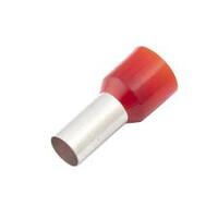 CF-702161 Insulated Wire Ferrule, Red, 2 Ga (35mm sq), 0.63" (16mm) Pin Length (100 MIN)