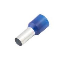 Insulated Wire Ferrule, Blue, 6 Ga (16mm sq), 0.47" (12mm) Pin Length (100 MIN)