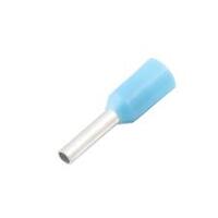 Insulated Wire Ferrule, Blue, 20 Ga (0.75mm sq), 0.24" (6mm) Pin Length (100 MIN)