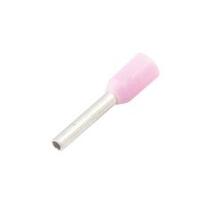 Insulated Wire Ferrule, Pink, 24 Ga (0.34mm sq), 0.24" (6mm) Pin Length (100 MIN)