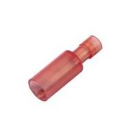 Nylon Bullet Connector, Male, Fully Insulated, .156", Red, 22-18 Ga (100 MIN)
