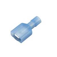 Nylon Push-On Terminal, Male, Fully Insulated, .250", Blue, 16-14 Ga (100 MIN)