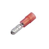 Nylon Bullet Connector, Male, Partially Insulated, .156", Red, 22-18 Ga (100 MIN)
