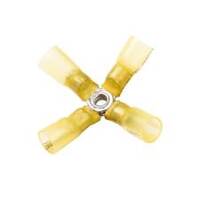 Heat Shrink & Crimp X Connector, Yellow, 12-10 Ga (10 MIN)