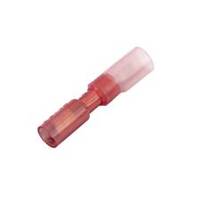 Heat Shrink & Crimp Bullet Terminal, Female, .157", Red, 22-18 Ga (10 MIN)