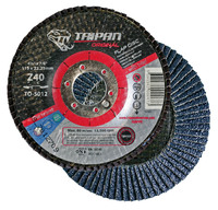 A10107 Flap Disc Type 29 - 5" x 5/8-11" Type 29, 80-Grit Zirconia Conical Flap Disc