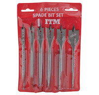 SPADE BIT SET - 6 PC SPADE BIT SET