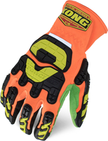 IRONCLAD OIL & GAS INDI GLOVES - S - Low Profile Impact open cuff cut 5