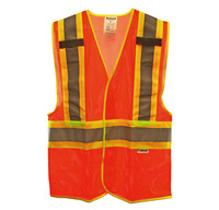 PROFERRED High Visibility VEST - L, Orange, ANSI Class 2 Hi Vi vests