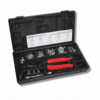 M39304 Rivet Nut Setter tool in vinyl pouch is supplied with 8-32, 10-24 and 10-32 mandrels.