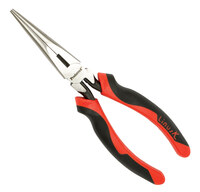 PROFERRED SIDE CUTTING LONG NOSE PLIERS WITH CUTTER - 6" TPR Grip