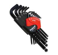 T35002 PROFERRED LONG ARM BALL POINT HEX KEY SET - 13 PIECE (SAE 0.05 -3/8") SAE BLACK FINISH