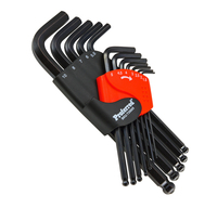 T35005 PROFERRED LONG ARM BALL POINT HEX KEY SET - 12 PIECE (METRIC 1.5MM-10MM) Metric BLACK FINISH