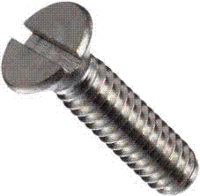 31C600FSMTZ 5/16-18 X 6 MACHINE SCREW FLAT SLOTTED ZINC-BLUE