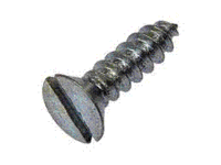 10D125FSSTZ #10 X 1 1/4 SHEET METAL TAPPING SCREW FLAT SLOTTED ZINC-BLUE