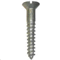 8D87FSWTZ-PKG #8 X 7/8 WOOD SCREW FLAT SLOTTED ZINC-BLUE