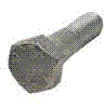 100C1000HBA307HDG 1-8 X 10 HEX BOLT HOT DIP GALV