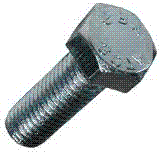 50C200HHTTZ 1/2-13 X 2 TAP BOLT ZINC-BLUE