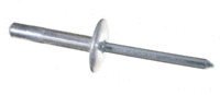 ABS4143L-MG MULTIGRIP 1/8" X .410" (.031-.187 GRIP) ALUM-STEEL LARGE FLANGE HEAD