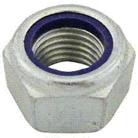 .16CNLNCL8Z M16 -2.0 DIN 985 NYLON INSERT LOCKNUT CLASS 8 ZINC-BLUE