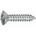 6D62OPSTZ/AB-PKG #6 X 5/8 SHEET METAL TAPPING SCREW OVAL PHILLIPS ZINC-BLUE