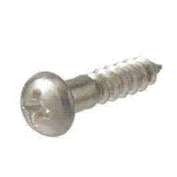 #10 X 1 WOOD SCREW ROUND PHILLIPS ZINC-BLUE