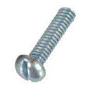 10F100RSMTZ 10-32 X 1 ROUND HEAD SLOTTED MACHINE SCREW ZINC-BLUE